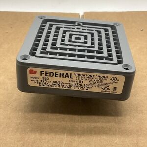 Federal Signal 350-B1 Vibratone Horn, 120V